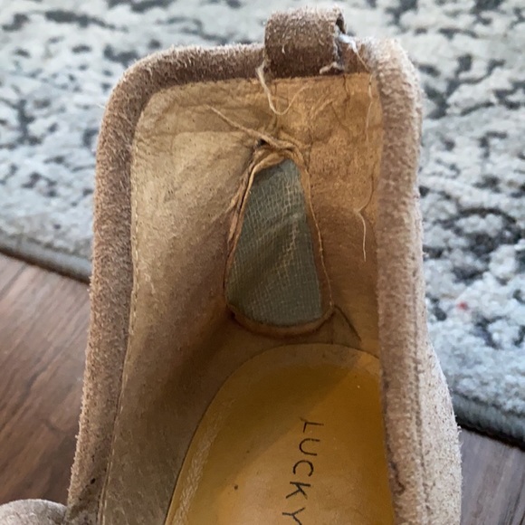 Gray suede lucky brand booties - size 9 - worn often - see pics - Picture 8 of 8